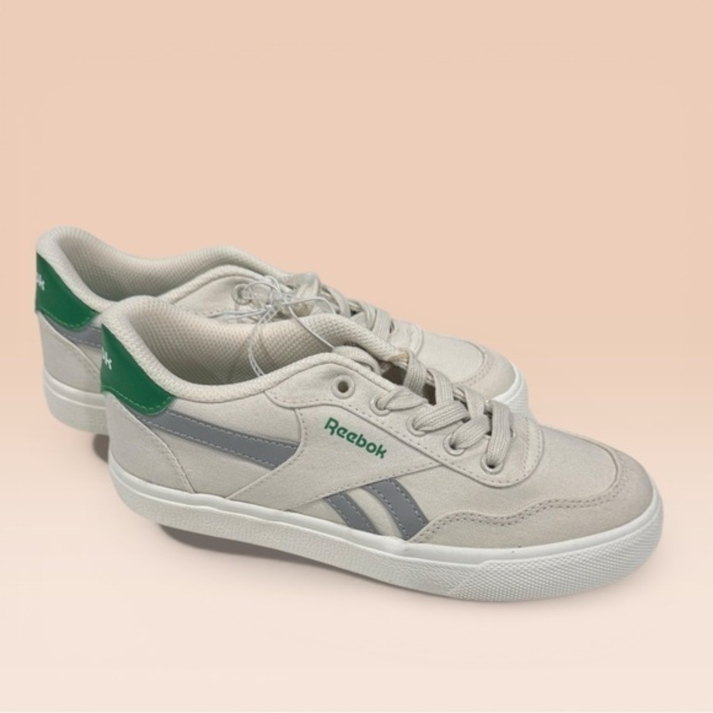 Reebok Cream and Gray Casual Shoes - Picture 1 of 4
